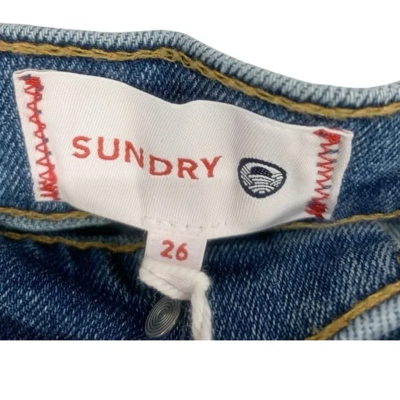 Sundry Star High Waist Button Front Denim Jean Skirt Size 26 - Picture 9 of 11